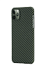 Фото — Чехол для смартфона Pitaka MagCase кевлар, цвет черный/зеленый, для iPhone 11 Pro